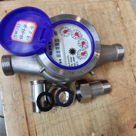 Jual Ready Flow Meter Shm Stainless Ss316 Horizontal 1 1 4 Inch Dn32 Hot Water Bisa Gojek