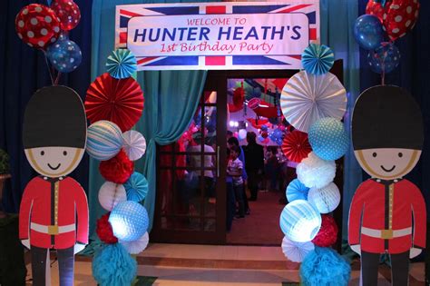 Hunter Heath's London British Themed First Birthday Party | Uk themed