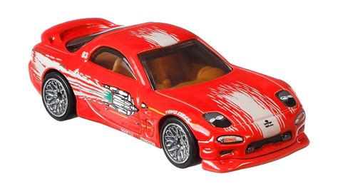 Машинка Premium Hot Wheels 95 Mazda RX 7 Fast Furious 1 64 GJR76 Red купити в інтернет