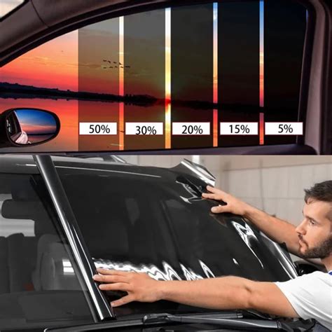 50cmX152cm Nano Ceramic Film Anti Glare UV Protection High Heat