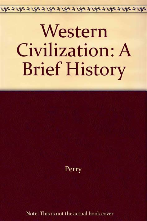 Western Civilization A Brief History Marvin Perry 9780395836811