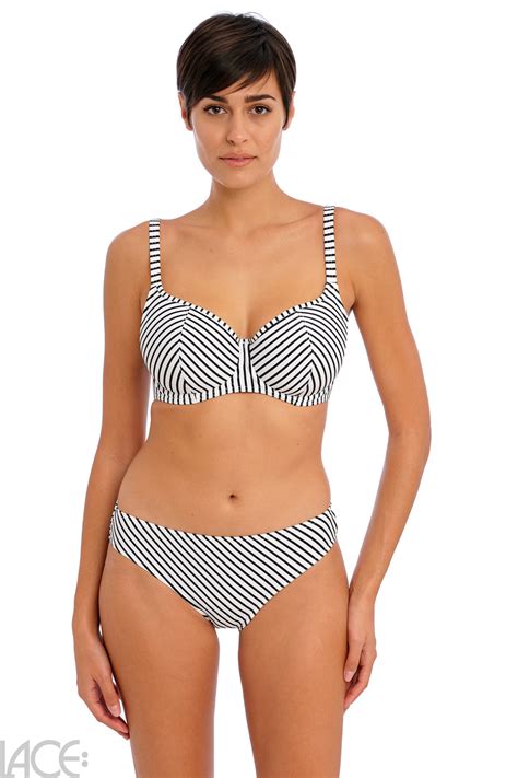 Freya Swim Jewel Cove Bikini Rio Slip Stripe Black Lace Lingerie Nl