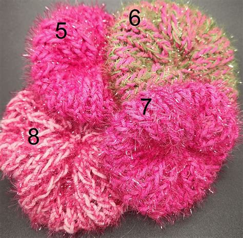 Hand Knit Scrubbies Multiple Colors Etsy