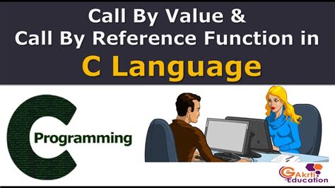 Call By Value And Call By Reference Function In C Language Youtube