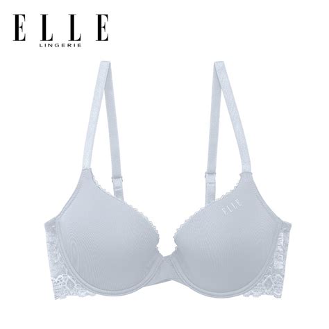 ELLE Lingerie Moulded Bra บราเตาเรยบมโครงเสรม Pad ฟองนำตกแตงลกไม LB6550 Shopee Thailand