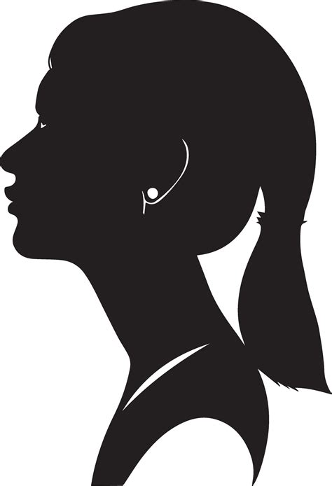 Woman Profile vector silhouette illustration 27543272 Vector Art at ...