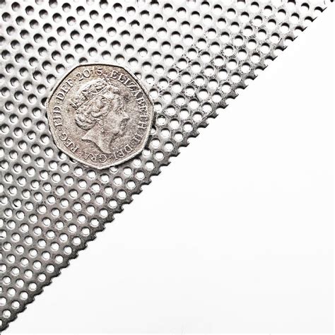 2mm Round Hole Perforated Stainless Steel Mesh Sheet 3 5mm Pitch