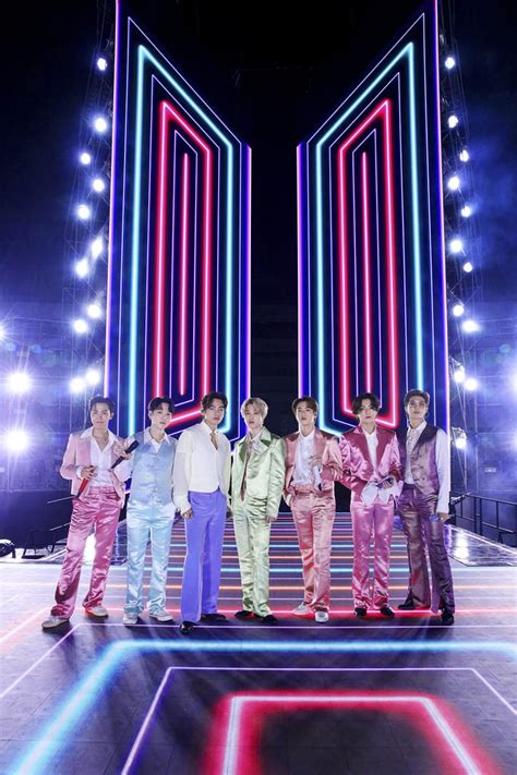 Btss Rainbow Suits At The Amas Popsugar Fashion