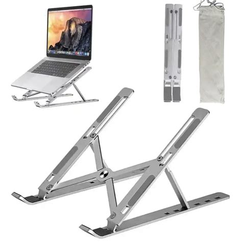 Liga De Alum Nio Cooling Laptop Stand Port Til Dobr Vel Lifting