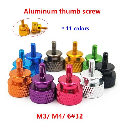 Pcs M M Aluminum Alloy Step Thumb Screw Computer Case Hand