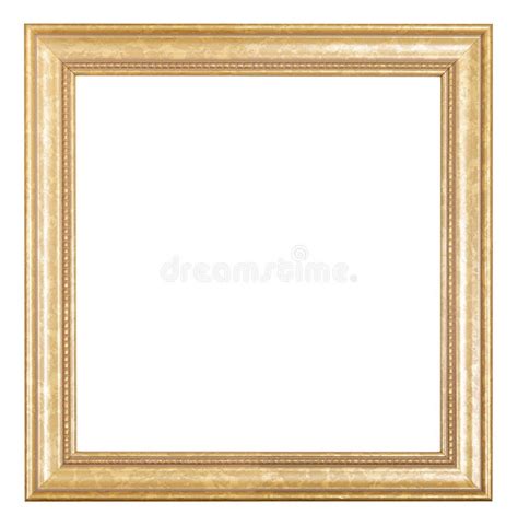 Vierkante Gouden Houten Omlijsting Stock Afbeelding Image Of