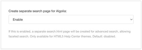 Set Paligo To Use Algolia Search