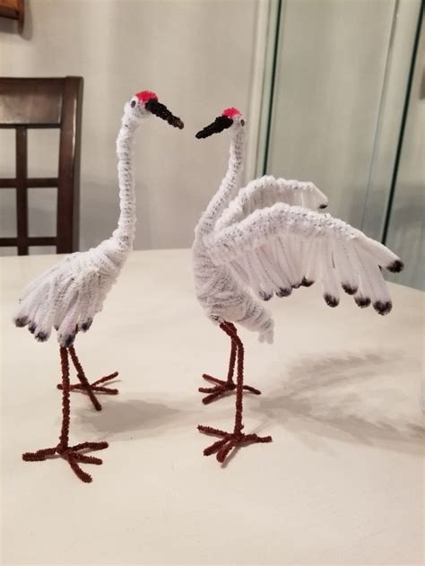 Sandhill Cranes Pipe Cleaner Crafts Diy Arts And Crafts Halloween