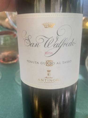 Antinori Tenuta Guado al Tasso Walfredo Syrah | Vivino