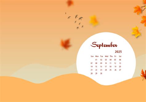 Sept 2025 Calendar Desktop Wallpaper 2025 Tisha Giustina