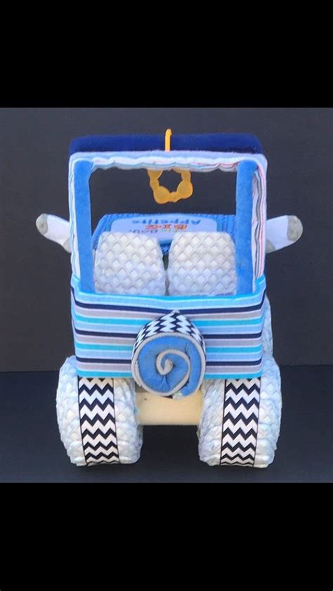 Blue Diaper Jeep Baby Shower T Diaper Cake Diaper Jeep Etsy Jeep