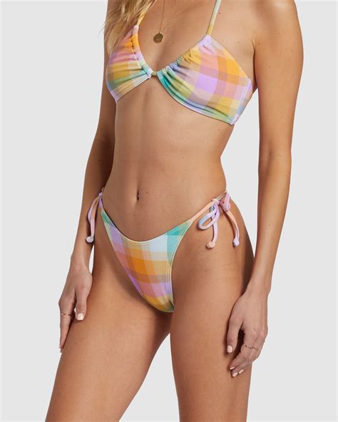 Billabong Warm Waves Tie Skimpy Hike Bikini Bottoms Multi SurfStitch