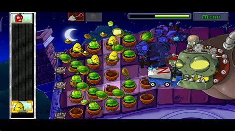 Plants Vs Zombies Roof Level 10 YouTube