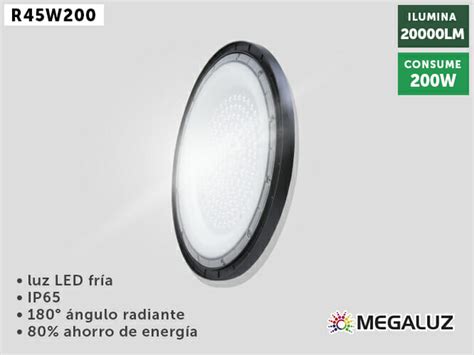 Reflector De Luz Led Megaluz R W Iluminaci N Fr A L Menes