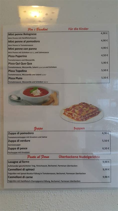 Speisekarte Von La Scala Ristorante Pizzeria Coburg