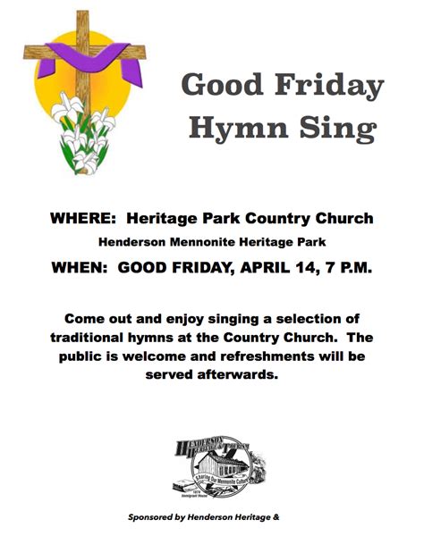 Good Friday Hymn Sing Heartlandbeat