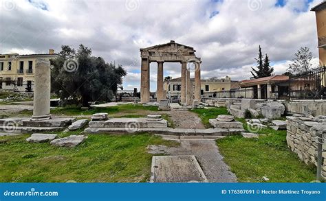 The Roman Agora Athens Stock Image Image Of Building 176307091