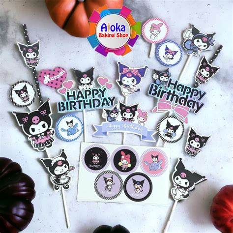 Jual Topper Kue Kuromi Sanrio Hiasan Kue Ulang Tahun Anak Shopee