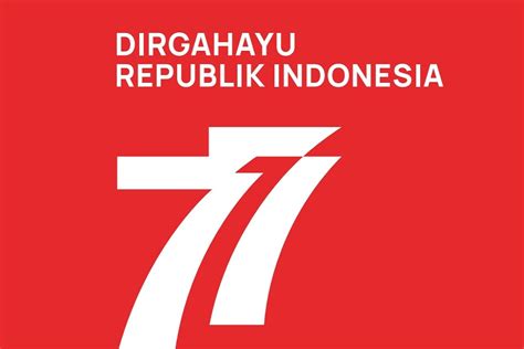 Resmi Logo HUT Ke 77 RI Ini Filosofi Di Baliknya