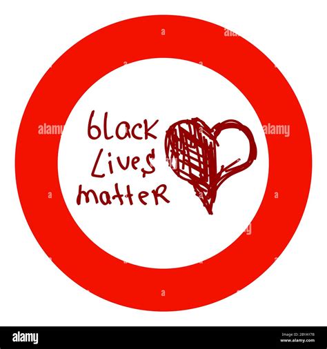 Black lives matter slogan. Hand drawn hearts. Anti racism and racial ...