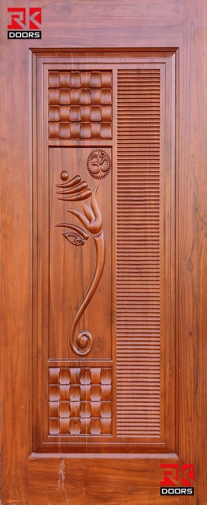 Brown Interior Mm Hinged Teak Wood Door For Home X At Rs