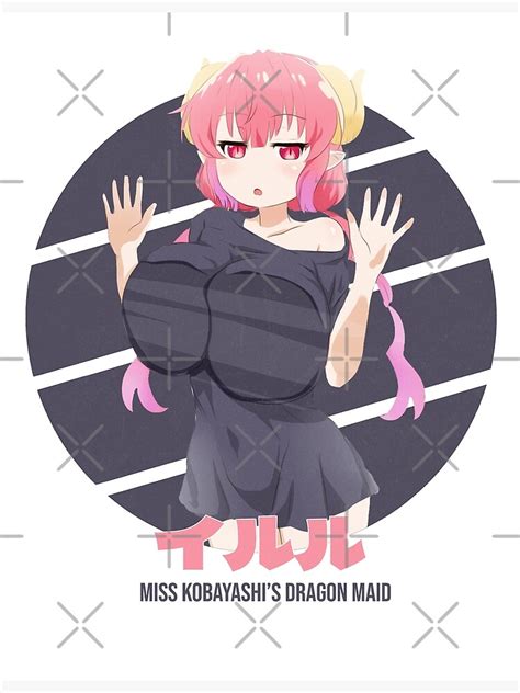 "Ilulu Miss Kobayashi's Dragon Maid Circle Design v2" Poster for Sale ...