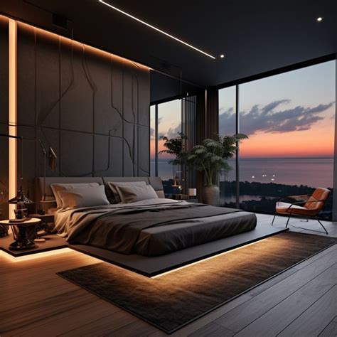 dark modern bedroom | Modern bedroom, Luxury bedroom master, Minimalist ...