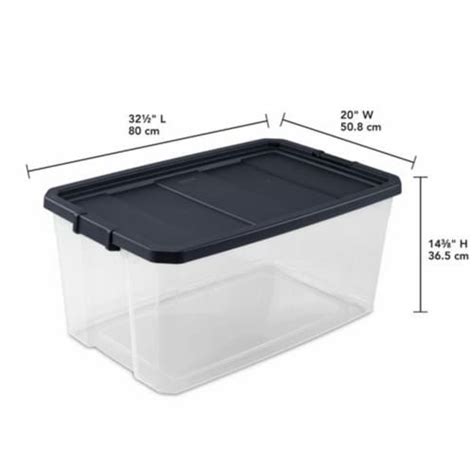 Sterilite 116 Qt Heavy Duty Box Stackable Storage Bin With Latching Lid