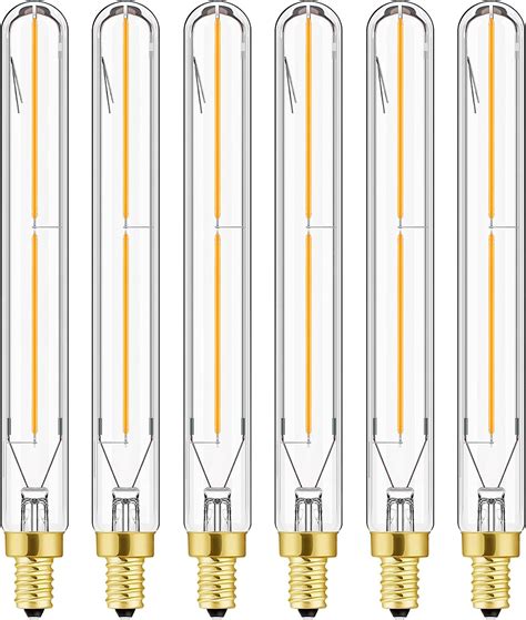 LEOOLS E12 Led Long Bulb 7 3Inch Long Tubular Light Bulbs T6 B11