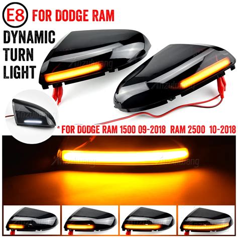 R Troviseur Lat Ral LED Pour Dodge Ram 1500 2500 Indicateur Dynamique