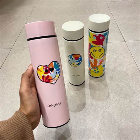 TERMOS Miniso X SmileyWorld Stainless Steel Bottle 450ml Miniso Tumbler