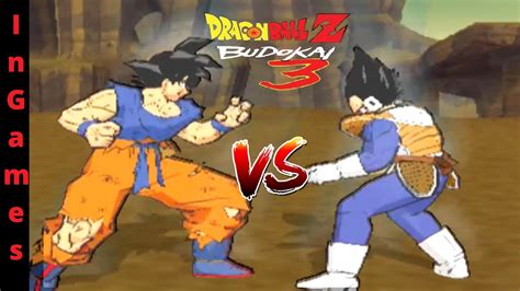 Dragon Ball Z Budokai 3 Goku Vs Vegeta Gameplay Youtube