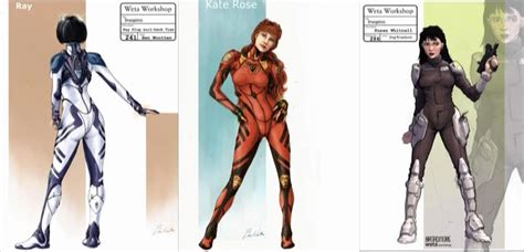 Ray Kate Rose Susan Whitnell Character Concept Art From Weta