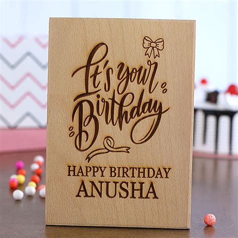 Buy/Send Personalised Happy Birthday Engraved Plaque Online- FNP