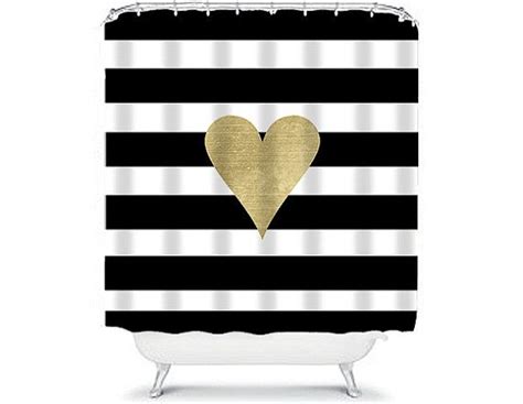 Gold Shower Curtain Black and White Shower Curtain Gold - Etsy | Gold ...