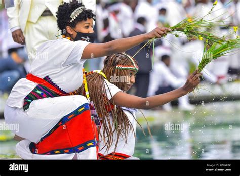 Addis Ababa Ethiopia 3rd Oct 2020 Women Of Oromo Ethnic Group Take