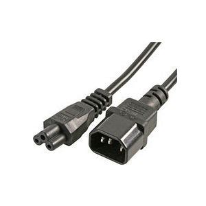 1m IEC C14 To Cloverleaf C5 Power Cable TVCables