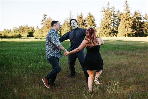 Horror Movie Themed Engagement | Kendra + Chris | Jacquelyn Portolese