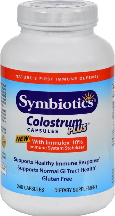 Amazon Symbiotics Colostrum Plus S Cap Health Household