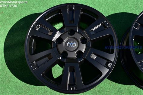 20 Toyota Tundra Platinum Oem Wheels Sequoia Land Cruiser Lx570 Satin Black