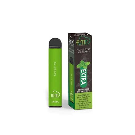 Fume Extra Disposable Vape 5 1500 Puffs Mint Ice Element Vape