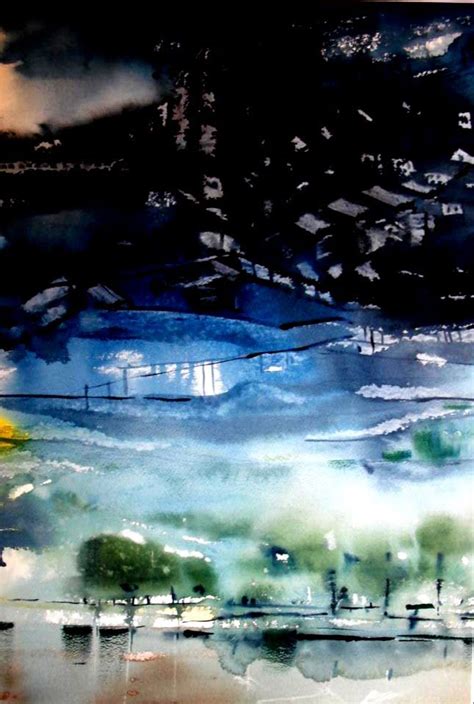 Aquarel Liliane Goossens Aquarel Landschap Aquarel Abstract Landschap