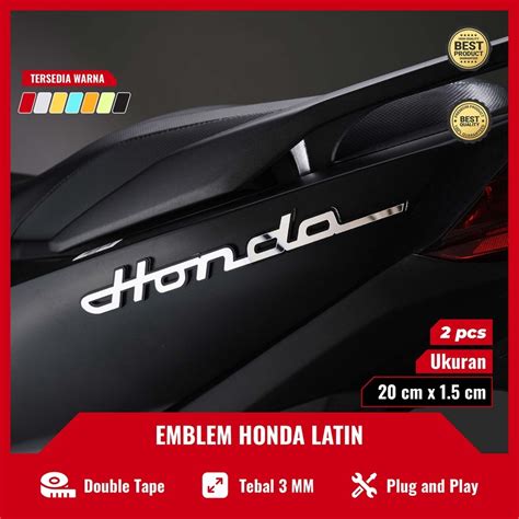 Jual Emblem HONDA LATIN Timbul Stiker Honda Latin Timbul Akrilik 3D