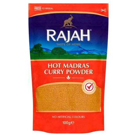 Rajah Hot Madras Curry Powder 100 Gms 47166 Buy Online Desiclik