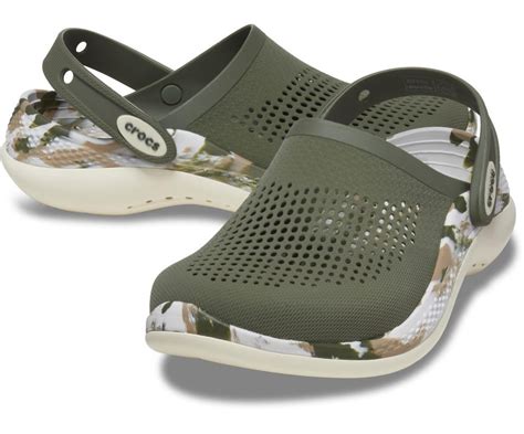 Literide™ 360 Marbled Army Greenmulti Unisex Clog Crocs™ India